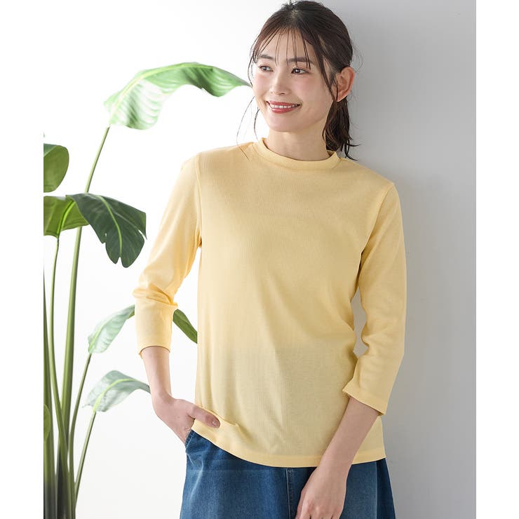 ライトイエロー | トップス Tシャツ ７分袖Tシャツ | Honeys