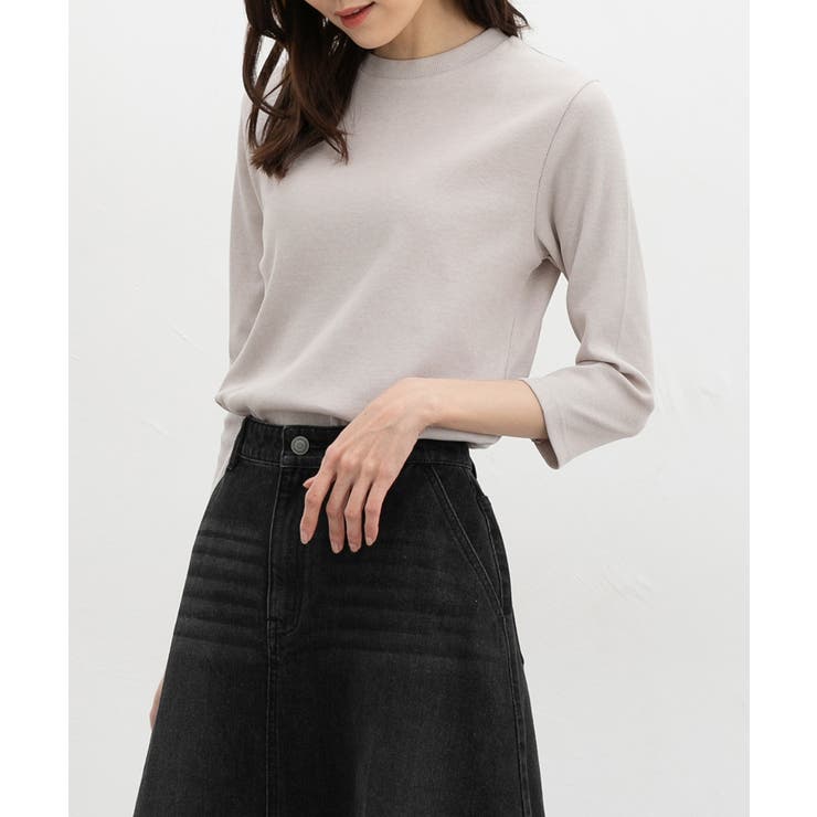 ベージュ | トップス Tシャツ ７分袖Tシャツ | Honeys