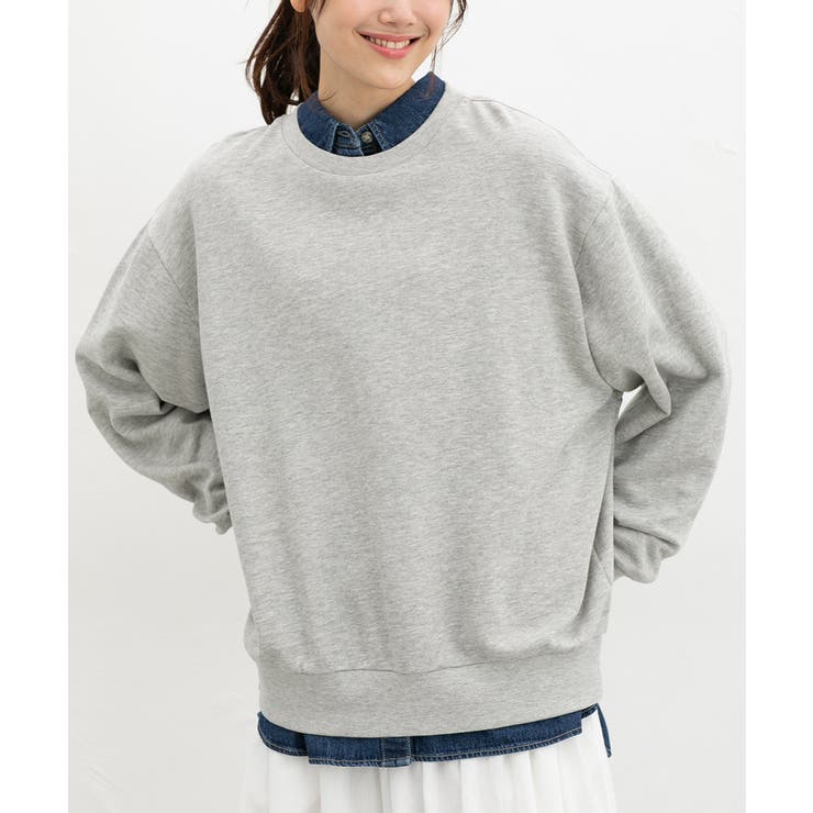 杢グレー | トップス スウェット 長袖 | Honeys