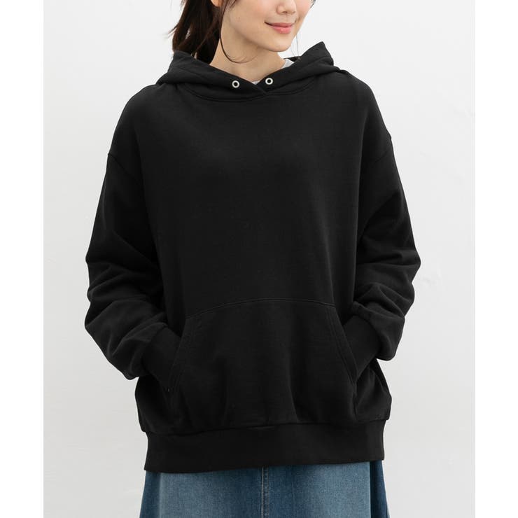 ブラック | トップス パーカー プルパーカー | Honeys