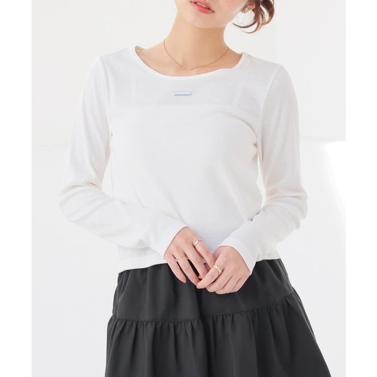 ホワイト | トップス カットソー 長袖 | Honeys