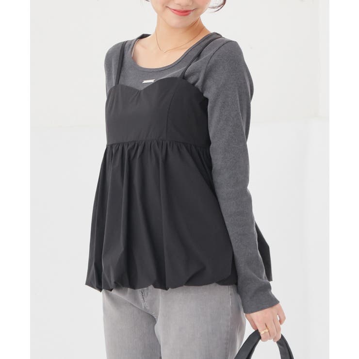 杢チャコール | トップス カットソー 長袖 | Honeys