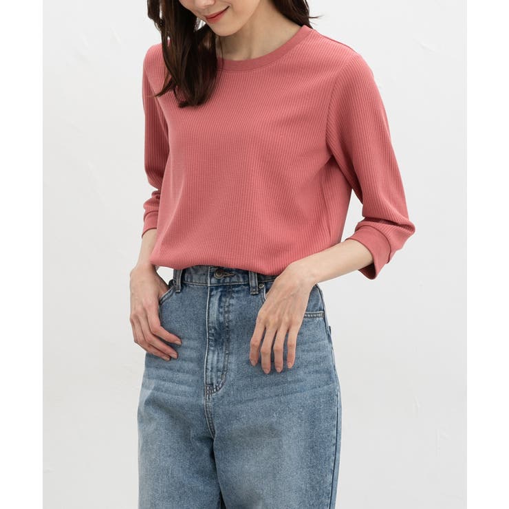 ピンク | トップス Tシャツ ７分袖Tシャツ | Honeys