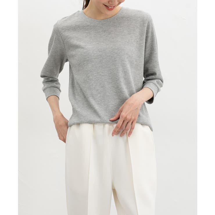 杢グレー | トップス Tシャツ ７分袖Tシャツ | Honeys