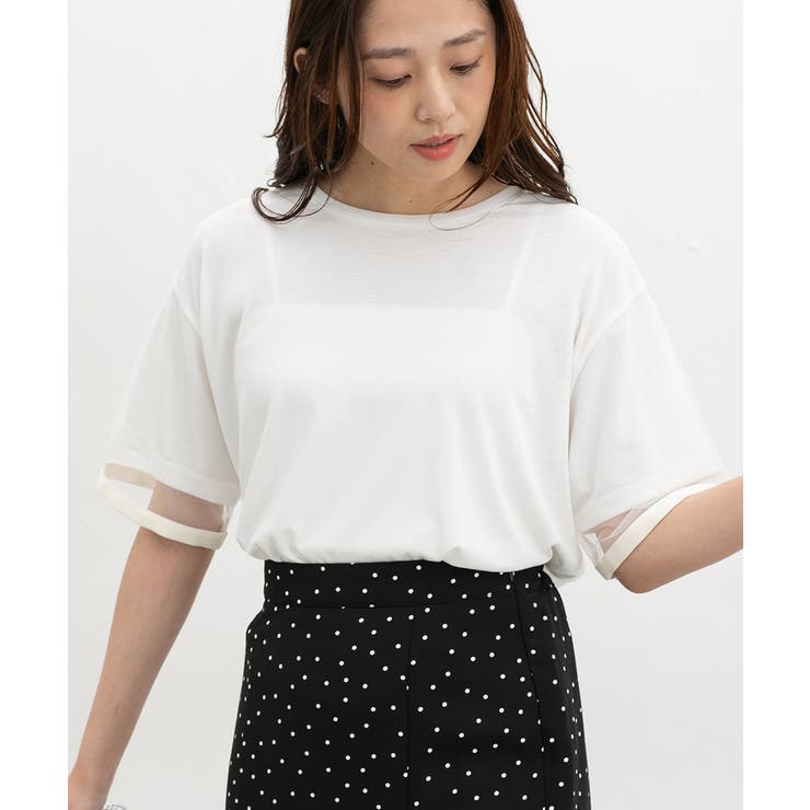 アイボリー | トップス カットソー 半袖 | Honeys