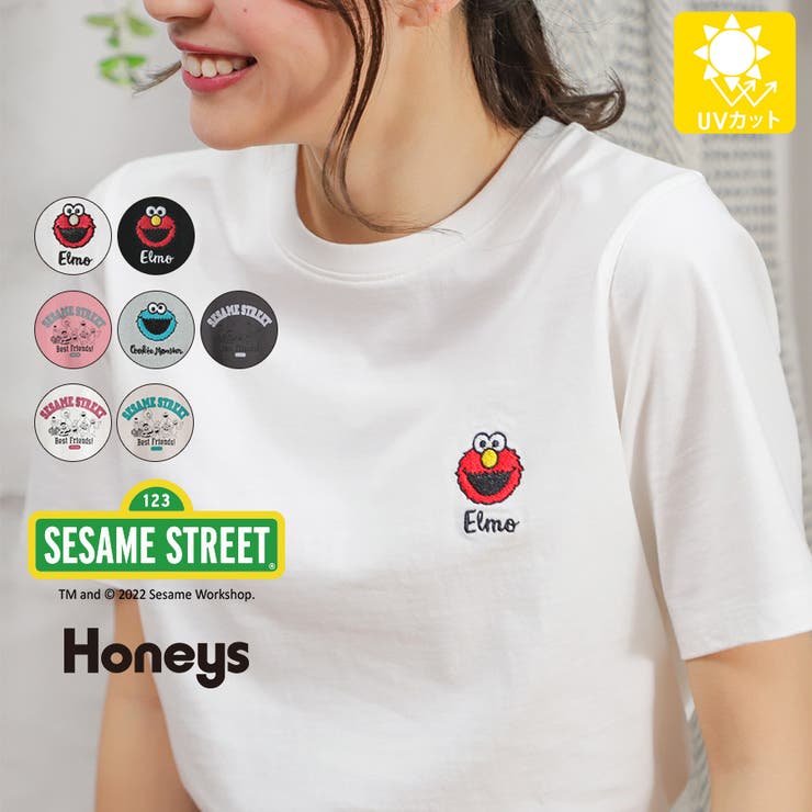 トップス Tシャツ イラスト 品番 Hnsw Honeys ハニーズ のレディースファッション通販 Shoplist ショップリスト