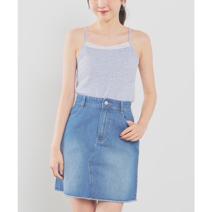はるみさん専用 シーハニトップス 7/22再入荷!スパンコールデニムジップキャミソールタイトミニ
