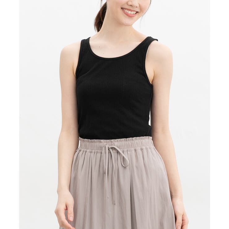 ブラック | トップス タンクトップ UVカット | Honeys