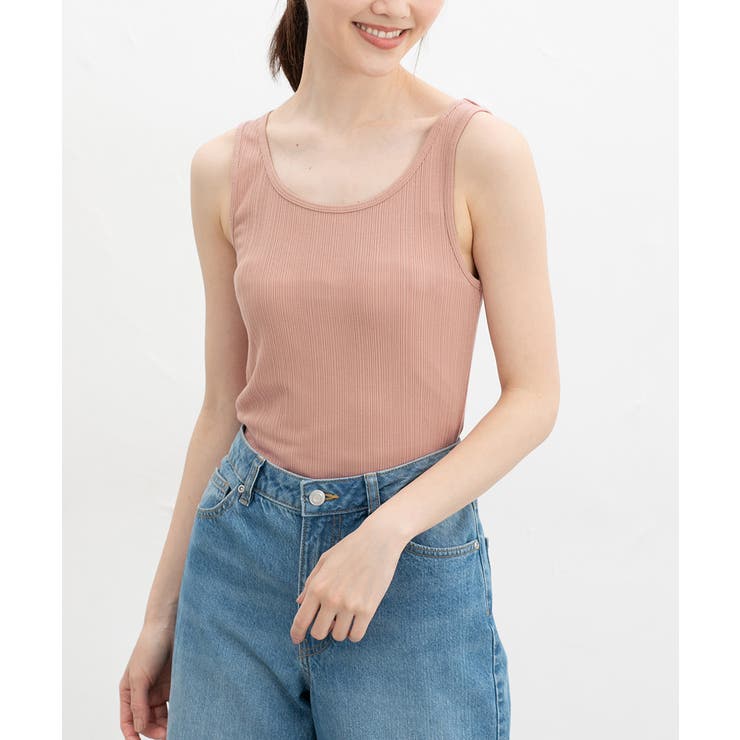 コーラルピンク | トップス タンクトップ UVカット | Honeys