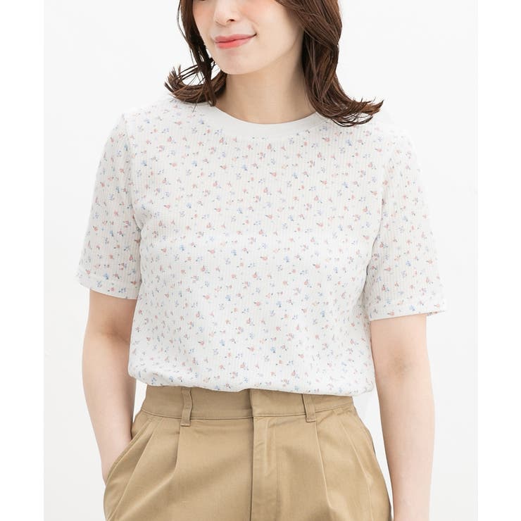 オフ花柄 | 【ハニーズ】トップス Tシャツ カットソー | Honeys