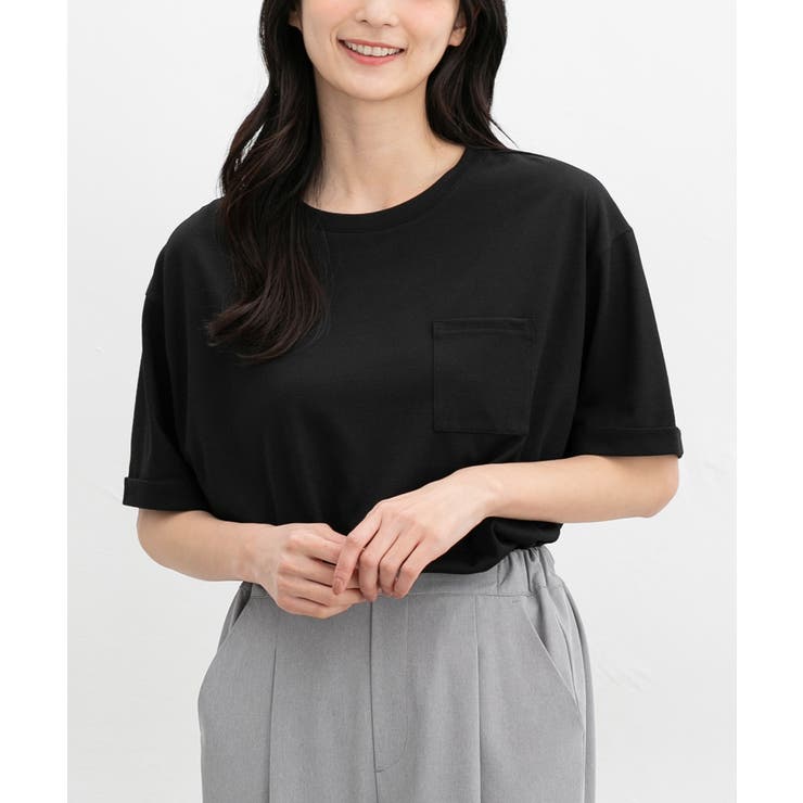 ブラック | 【ハニーズ】トップス Tシャツ 半袖Tシャツ | Honeys