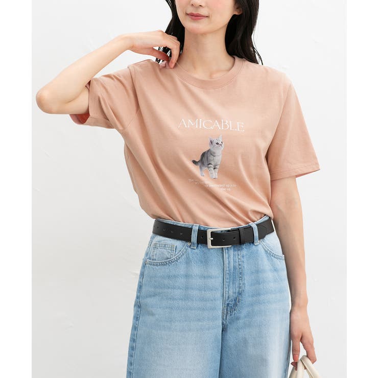ピンク | トップス Tシャツ 半袖Tシャツ | Honeys
