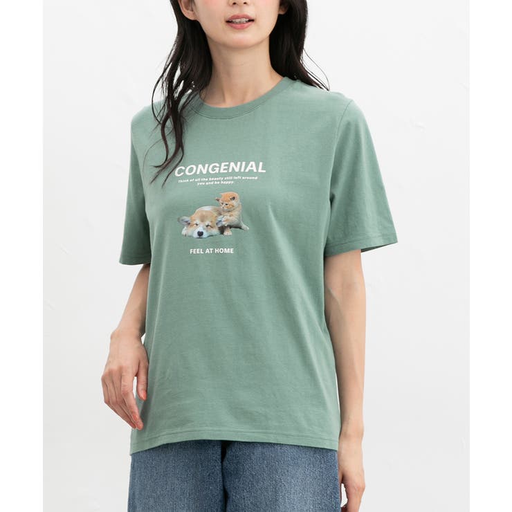 ダークミント | トップス Tシャツ 半袖Tシャツ | Honeys