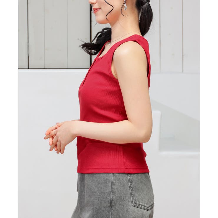 トップス タンクトップ UVカット | Honeys | 詳細画像15 