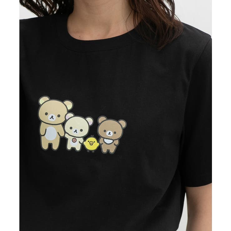 ブラック | トップス Tシャツ 半袖Tシャツ | Honeys