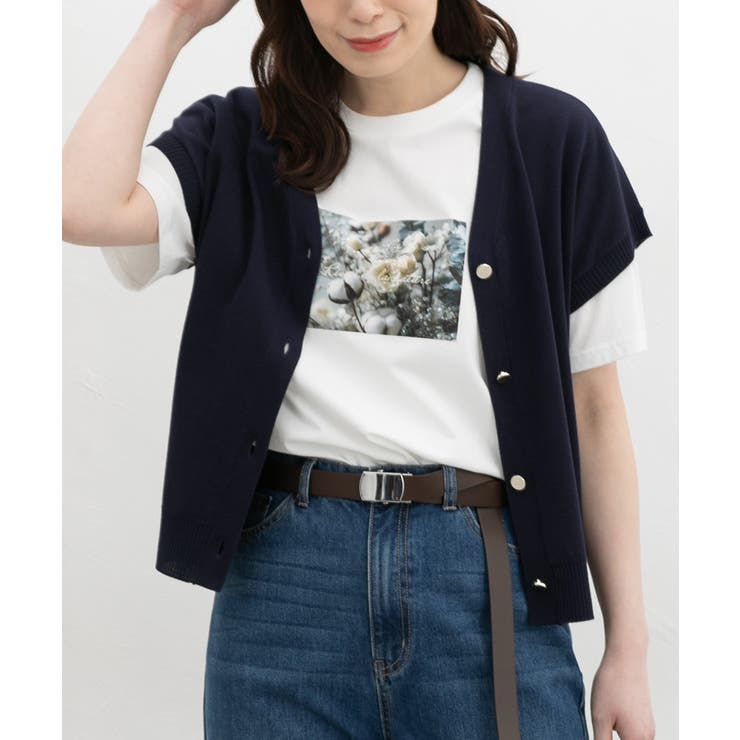 オフ×グレー | トップス Tシャツ 半袖Tシャツ | Honeys