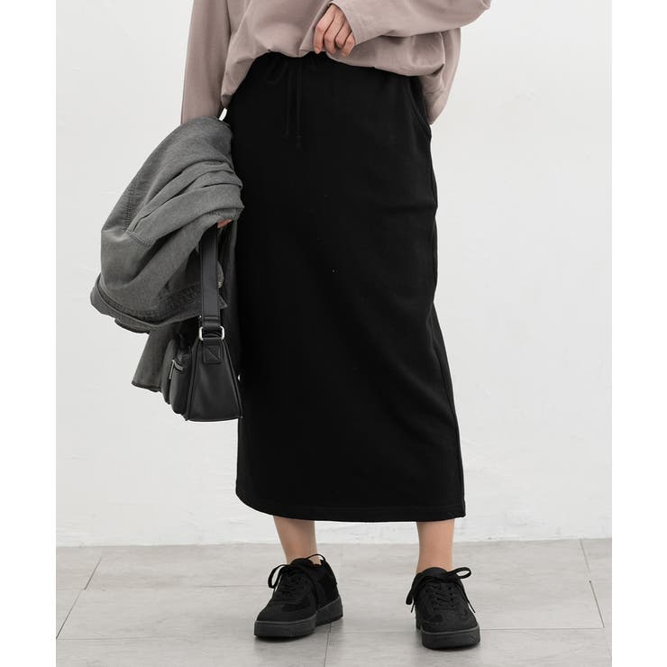 ブラック | ボトムス スカート ロングスカート | Honeys