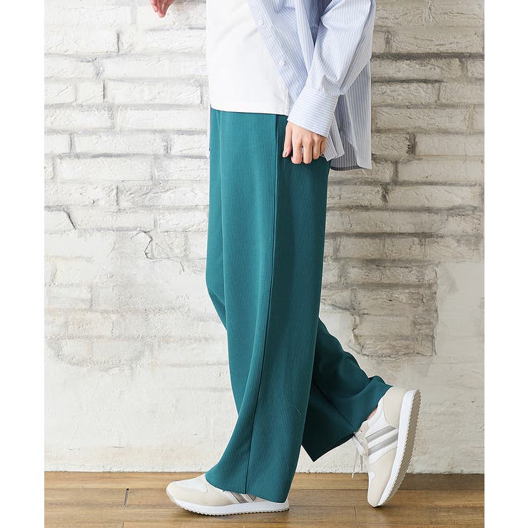 グリーン | ボトムス パンツ ワイドパンツ | Honeys