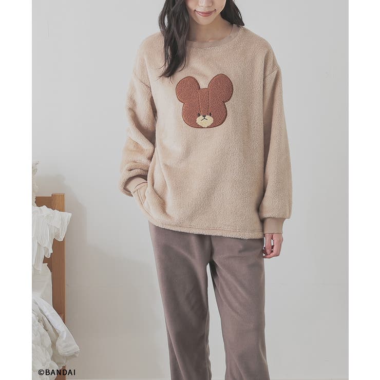 ベージュ×モカ | ルームウェア 部屋着 くまのがっこう | Honeys