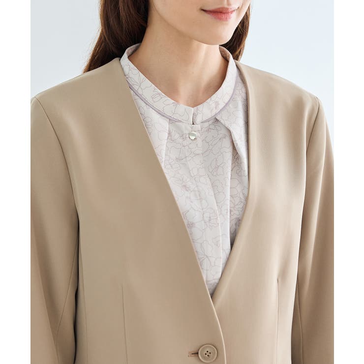 アウター ジャケット ノーカラージャケット | Honeys | 詳細画像14 