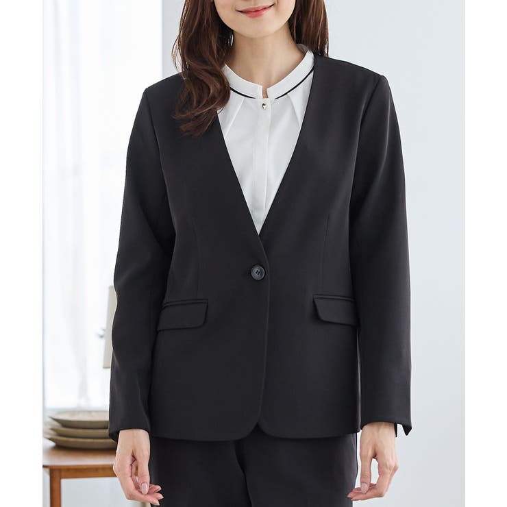 アウター ジャケット ノーカラージャケット | Honeys | 詳細画像4 