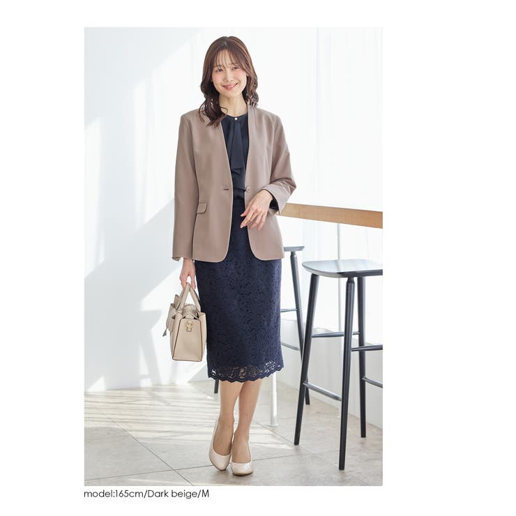 アウター ジャケット カラーレスジャケット | Honeys | 詳細画像11 