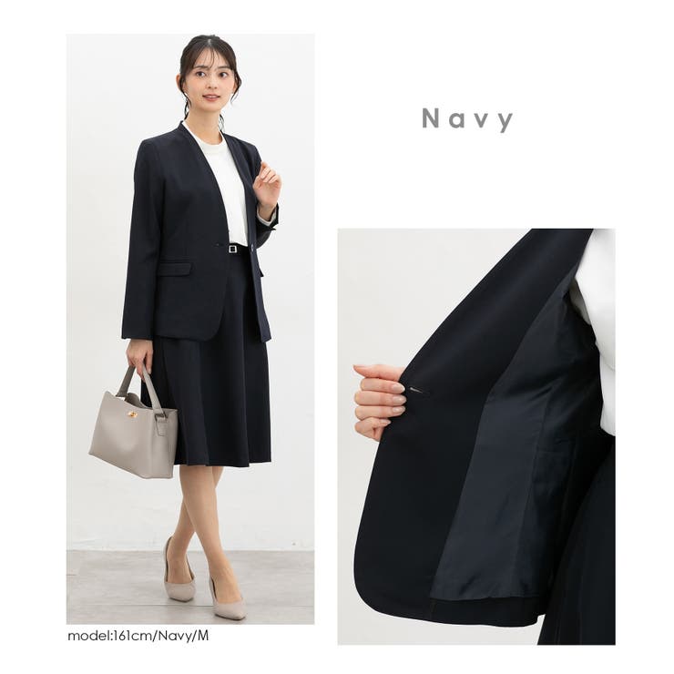 アウター ジャケット カラーレスジャケット | Honeys | 詳細画像14 