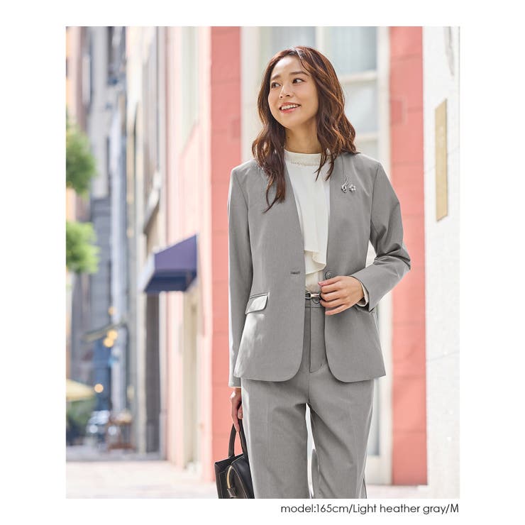 アウター ジャケット カラーレスジャケット | Honeys | 詳細画像5 