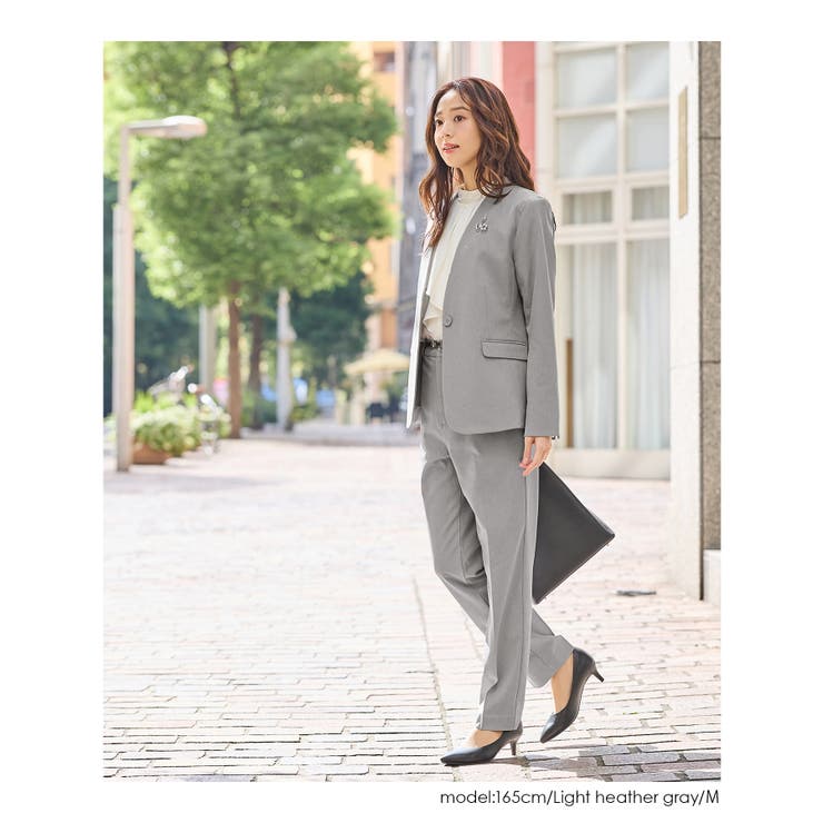 アウター ジャケット カラーレスジャケット | Honeys | 詳細画像9 