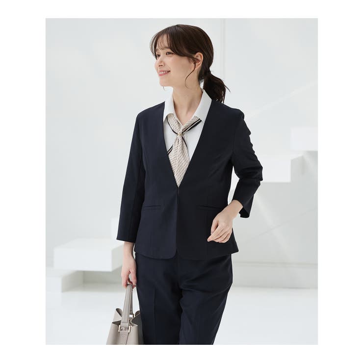 アウター ジャケット ノーカラー | Honeys | 詳細画像12 