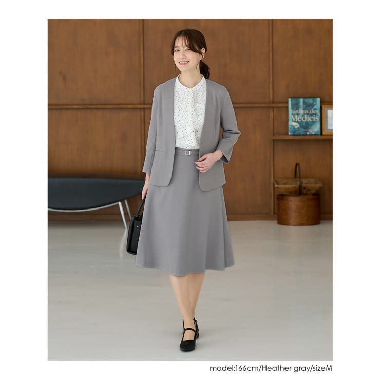 アウター ジャケット ノーカラー | Honeys | 詳細画像9 