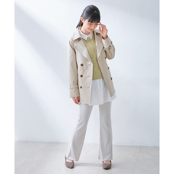 アウター トレンチコート ハーフ丈 | Honeys | 詳細画像21 