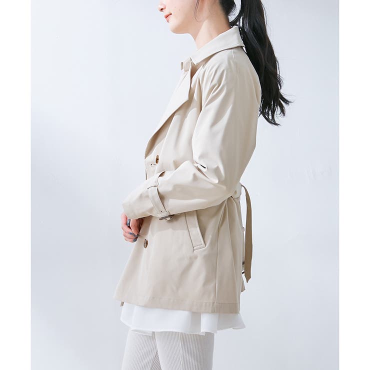 アウター トレンチコート ハーフ丈 | Honeys | 詳細画像23 