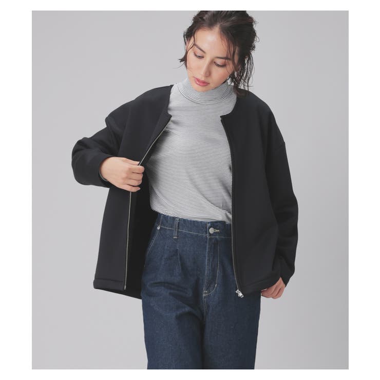 アウター ジャケット ノーカラージャケット[品番：HNSW0009889