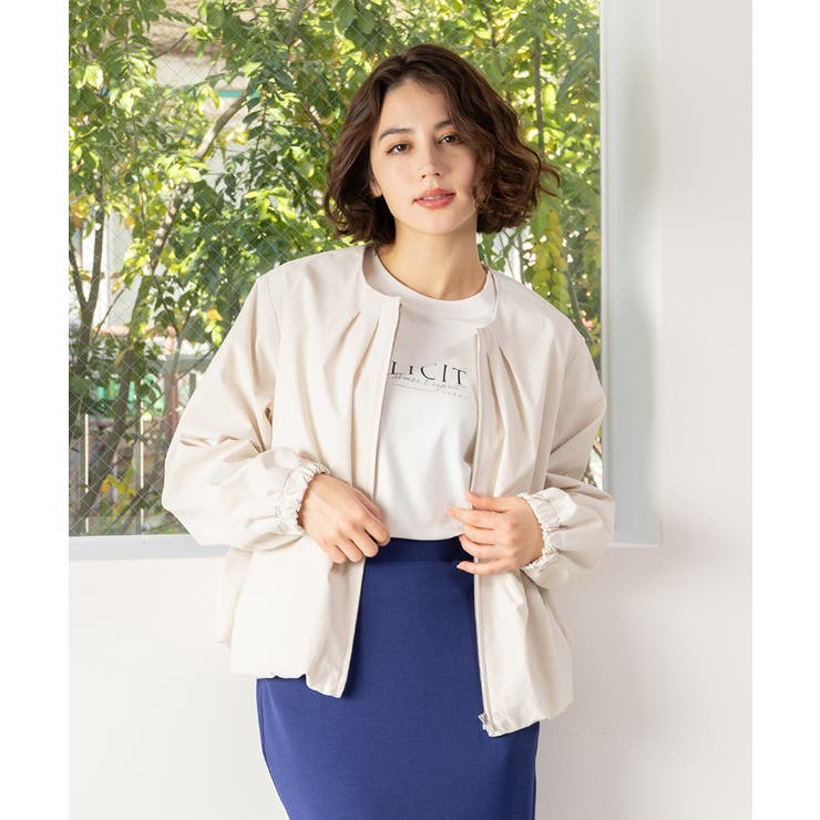 アイボリー | アウター はっ水 ジャンパー | Honeys