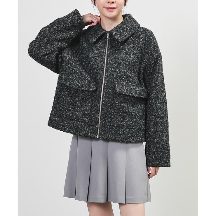 杢チャコール | アウター ジャンパー ブルゾン | Honeys