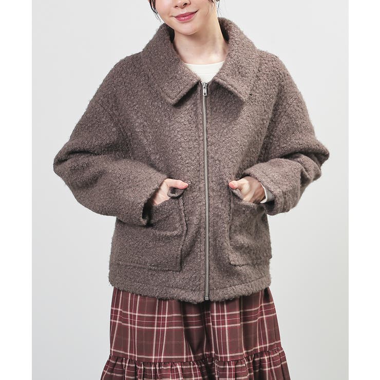 ダークブラウン | アウター ジャンパー ブルゾン | Honeys