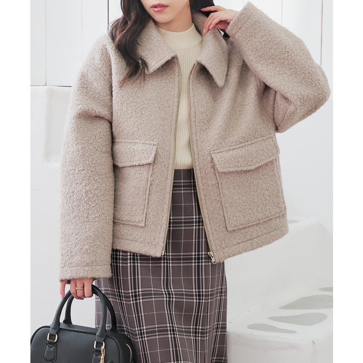 ベージュ | アウター ジャンパー ブルゾン | Honeys