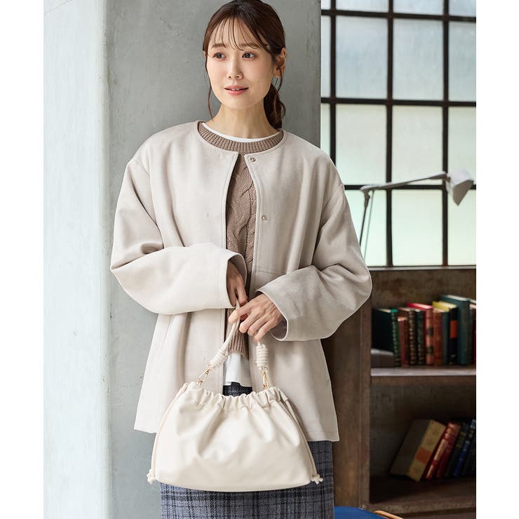 グレージュ | アウター ブルゾン ジャケット | Honeys