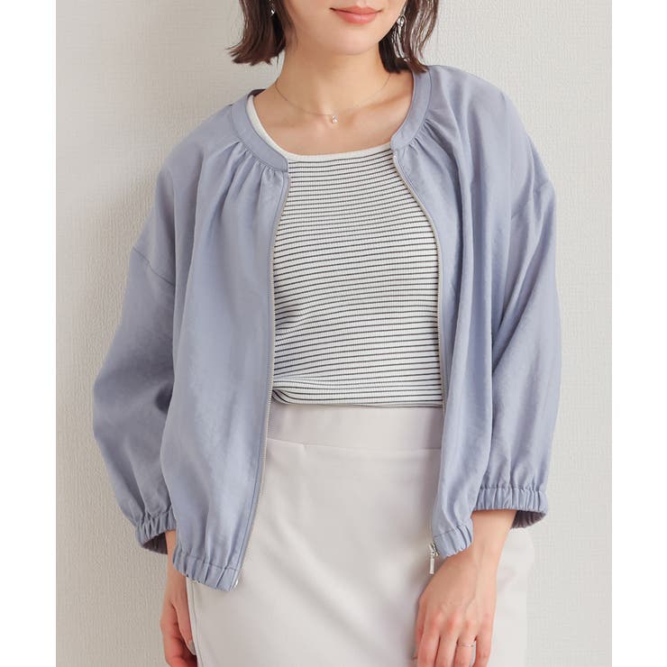 スモーキーブルー | アウター ジャンパー ブルゾン | Honeys