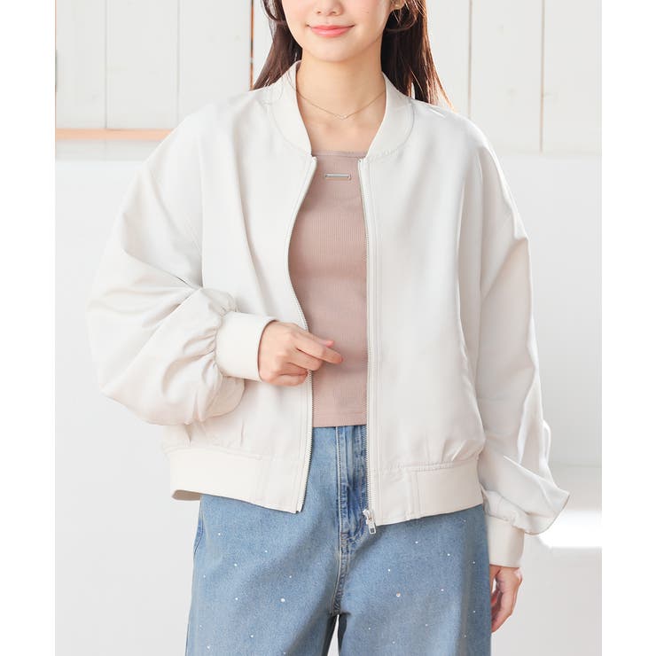 アイボリー | アウター ジャンパー ブルゾン | Honeys