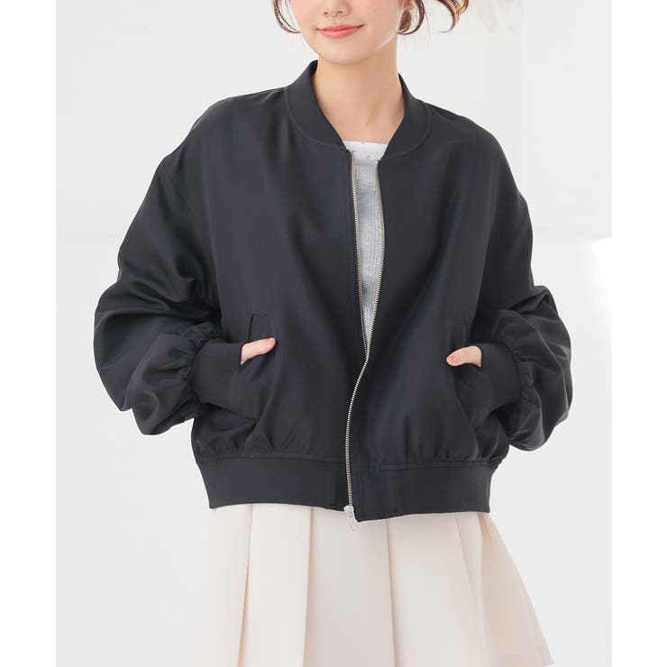 ブラック | アウター ジャンパー ブルゾン | Honeys