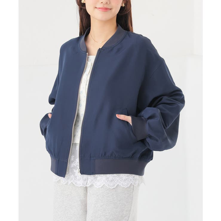 ネイビー | アウター ジャンパー ブルゾン | Honeys