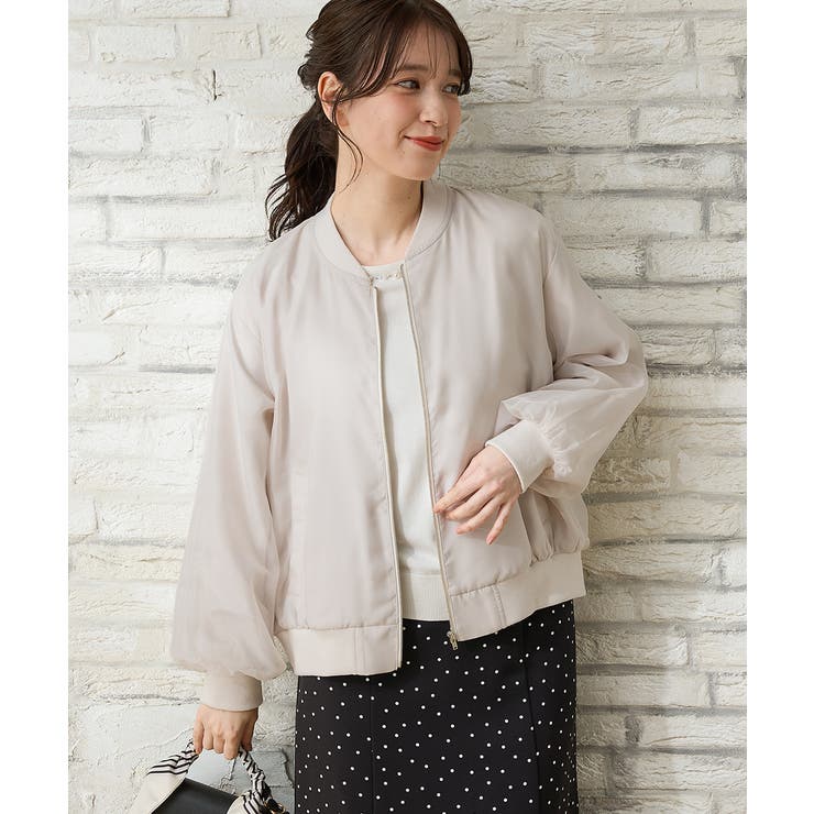 グレージュ | アウター ジャンパー ブルゾン | Honeys