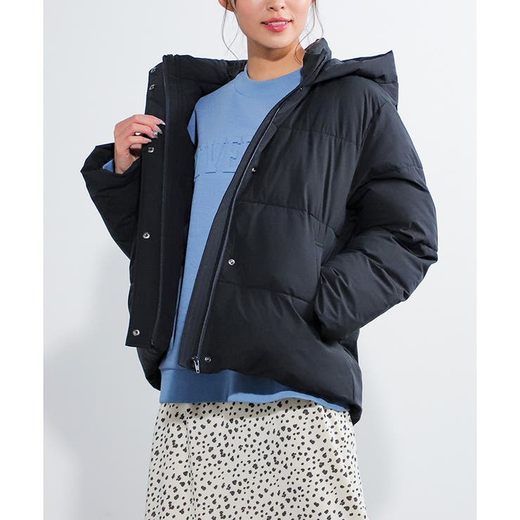 ネイビー | 【ハニーズ】ファイバーダウンブルゾン | Honeys