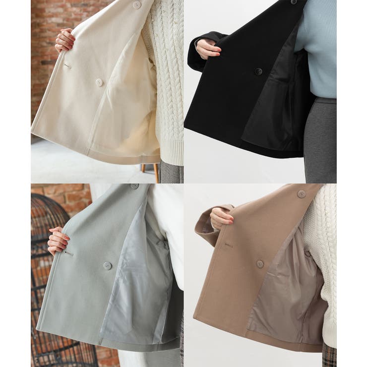 アウター コート ハーフコート | Honeys | 詳細画像16 