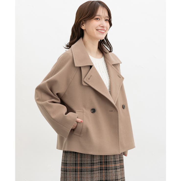 モカベージュ | アウター コート ハーフコート | Honeys