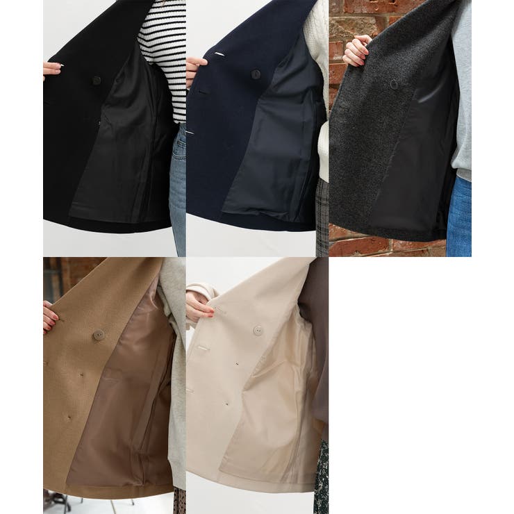 アウター コート ハーフコート | Honeys | 詳細画像16 