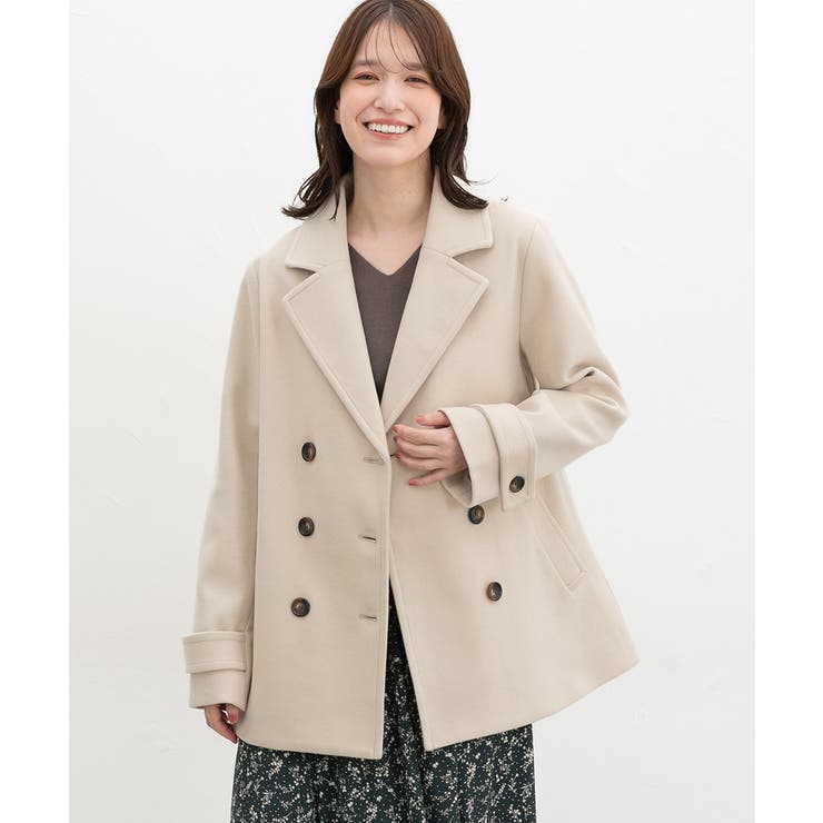 ライトベージュ | アウター コート ハーフコート | Honeys