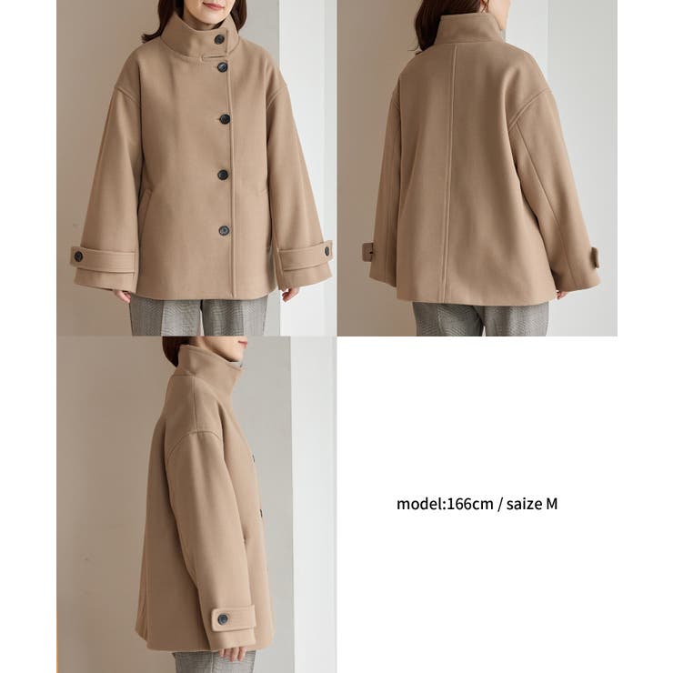 アウター コート ハーフ丈コート | Honeys | 詳細画像13 